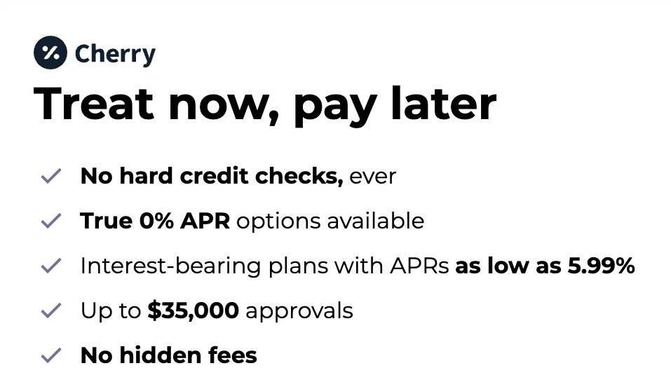 Monthly Payment plans with Cherry